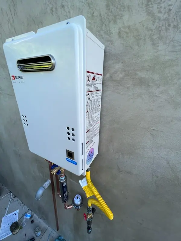 Tankless water heater installation for Fairmont homes