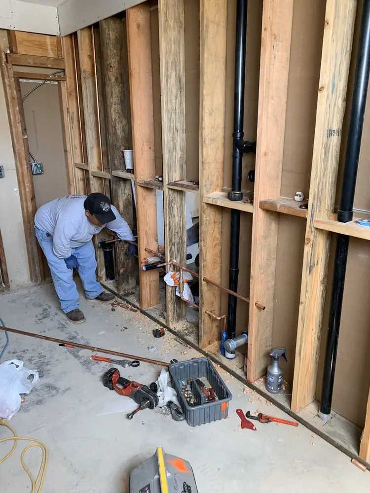 Commercial rough-in plumbing for Gas Line Repair in Fairmont
